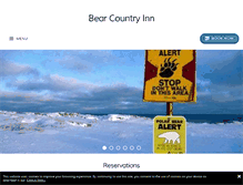 Tablet Screenshot of bearcountryinn.com